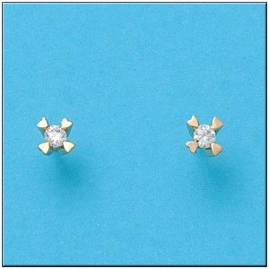 Pendientes oro 18kl circonitas