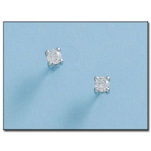 Pendientes oro blanco 18kl – 4×4
