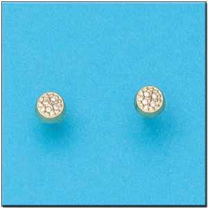 Pendientes oro 18kl redondos