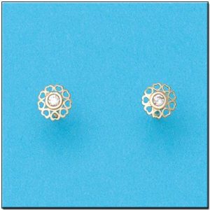 Pendientes oro 18kl corazones