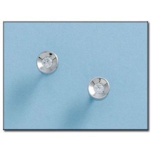 Pendientes oro blanco 18kl
