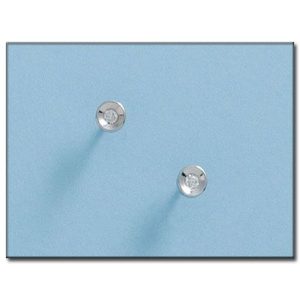 Pendientes oro blanco 18kl redondos