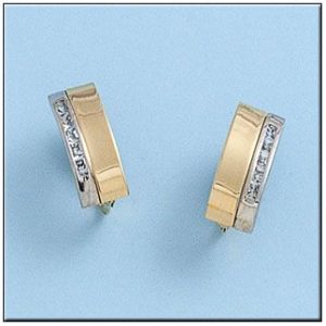 Pendientes oro 18kl circonitas