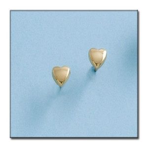Pendientes oro 18kl corazon