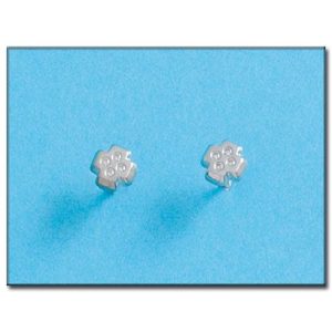Pendientes oro blanco 18kl