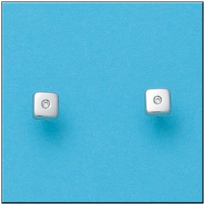 Pendientes oro 18kl cuadrados