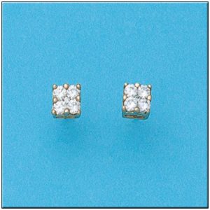 Pendientes oro 18kl cuadrados – 5×5