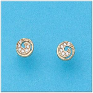 Pendientes oro 18kl redondos