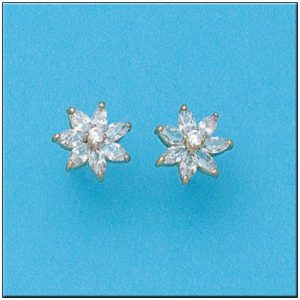 Pendientes oro 18kl estrellas