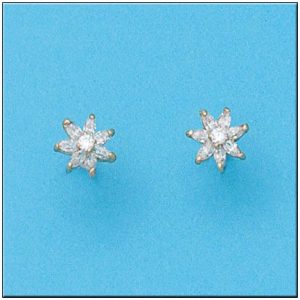 Pendientes oro 18kl estrellas