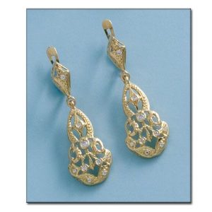 Pendientes oro 18kl circonitas