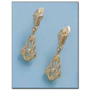 Pendientes oro 18kl circonitas