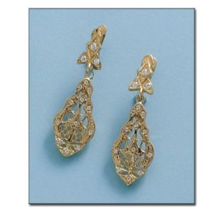 Pendientes oro 18kl circonitas