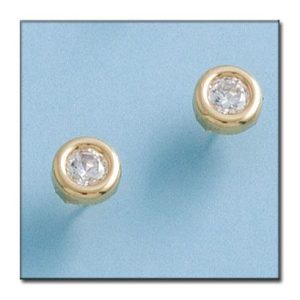 Pendientes oro 18kl redondos