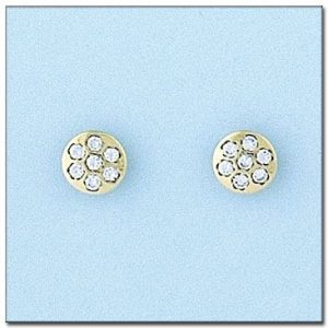 Pendientes oro 18kl circonitas