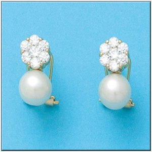 Pendientes oro 18kl perlas cultivadas