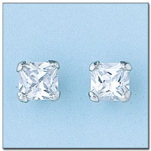 Pendientes oro blanco 18kl