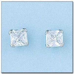 Pendientes oro blanco 18kl