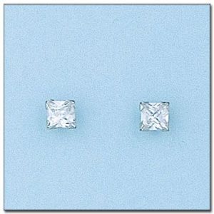 Pendientes oro blanco de 18kl