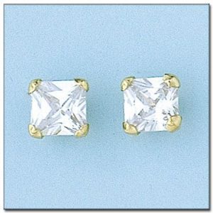 Pendientes oro 18kl – 8×8