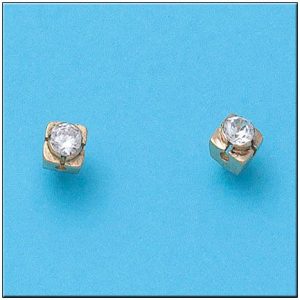 Pendientes oro 18kl circonitas