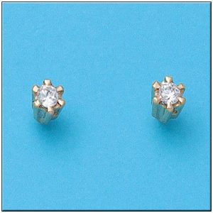 Pendientes oro 18kl circonitas