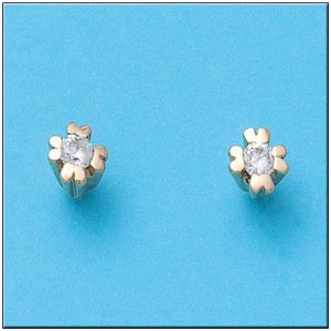 Pendientes oro 18kl circonitas