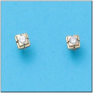 Pendientes oro 18kl circonitas