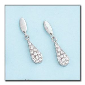 Pendientes oro blanco 18kl