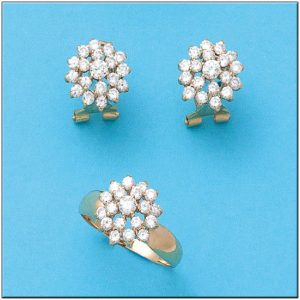 Pendientes oro 18kl circonitas