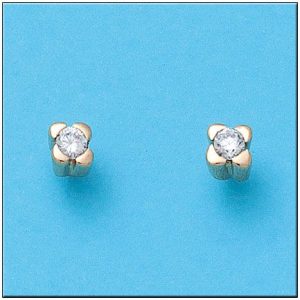 Pendientes oro 18kl circonitas
