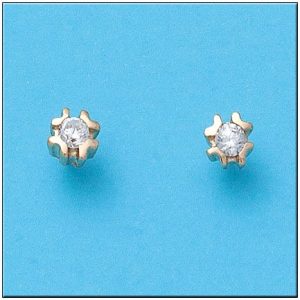 Pendientes oro 18kl circonitas