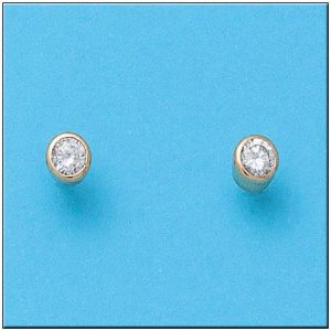 Pendientes oro 18kl circonitas