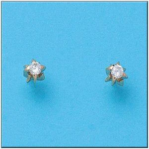 Pendientes oro 18kl circonitas