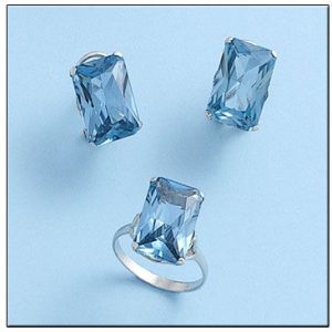 Pendientes oro blanco 18kl