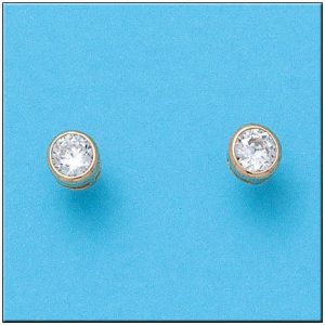 Pendientes oro 18kl circonitas