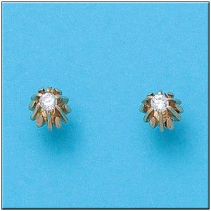 Pendientes oro 18kl circonitas