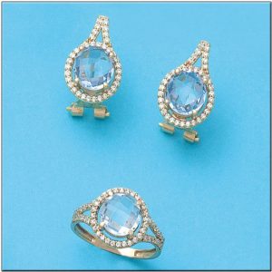 Pendientes oro 18kl circonitas