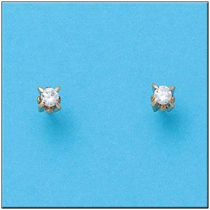 Pendientes oro 18kl circonitas