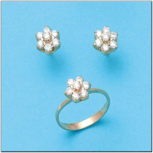 Pendientes oro 18kl circonitas