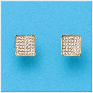 Pendientes oro 18kl circonitas