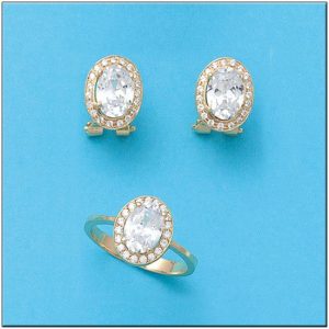 Pendientes oro 18kl circonitas