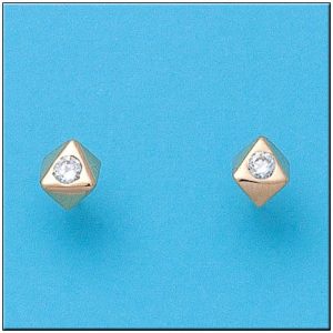 Pendientes oro 18kl circonitas