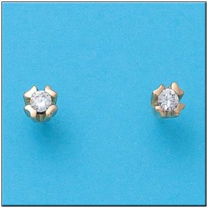Pendientes oro 18kl circonitas