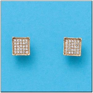 Pendientes oro 18kl circonitas