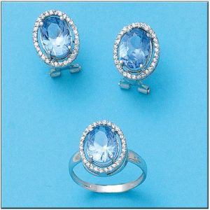 Pendientes oro blanco 18kl