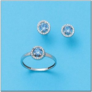 Pendientes oro blanco 18kl
