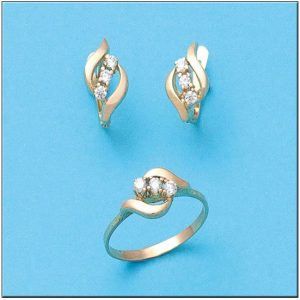Pendientes oro 18kl circonitas