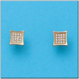 Pendientes oro 18kl circonitas