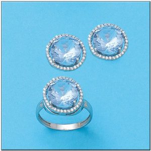 Pendientes oro blanco 18kl